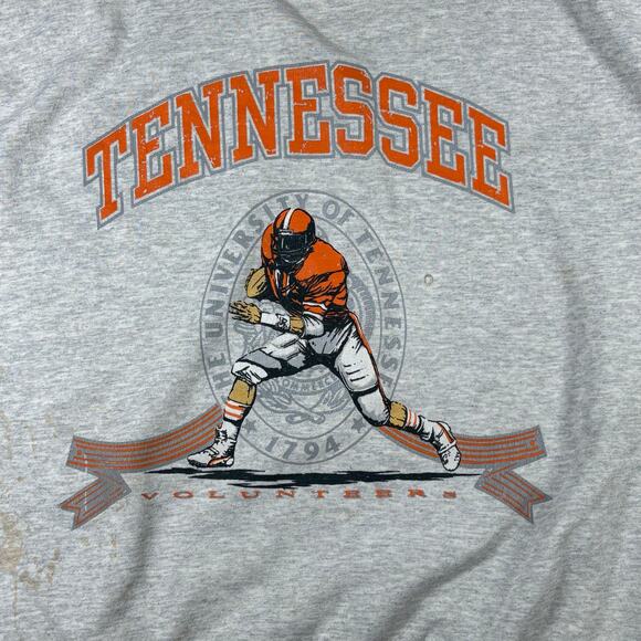 Vintage University of Tennessee Volunteers Sweatshirt Mens XL Gray Girardin NCAA - Picture 2 of 8